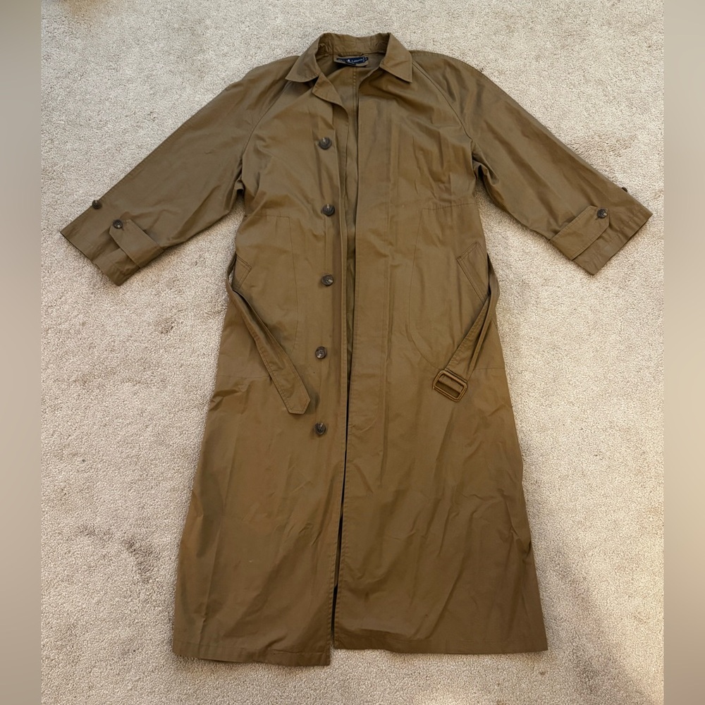 Vintage Polo Ralph Lauren Trench Coat sz 8
